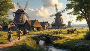 découvrez comment les moulins ont façonné la vie quotidienne et le développement des villages à travers l'histoire.