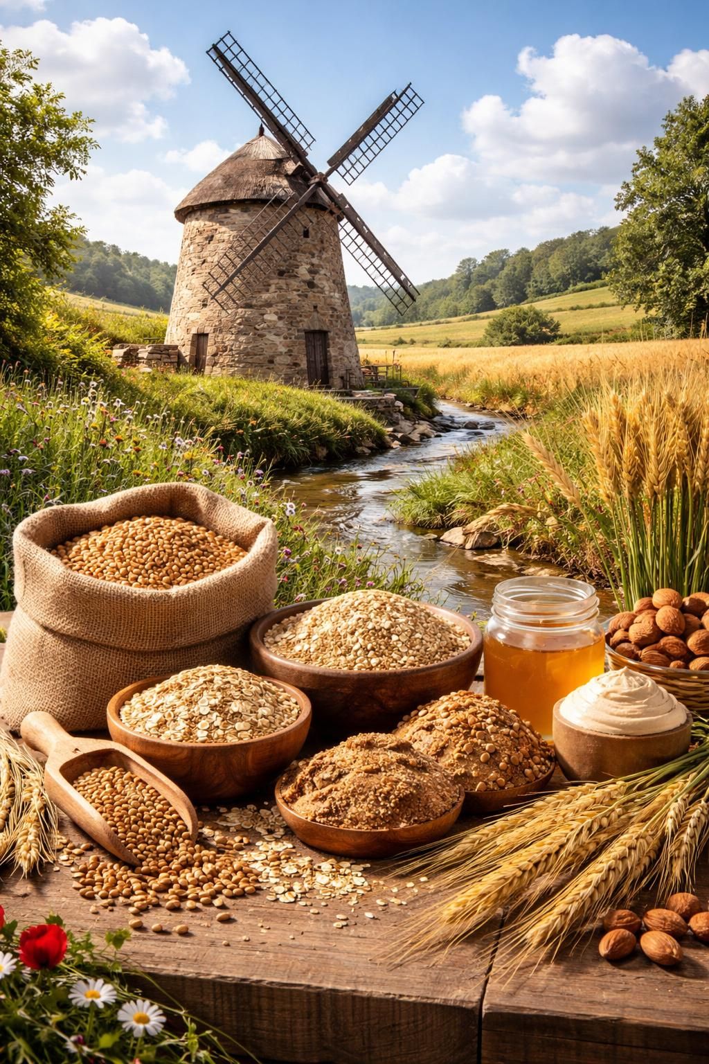 découvrez les céréales du moulin traditionnel, spécialement conçues pour les sportifs de l'extrême, alliant énergie naturelle et performance optimale.